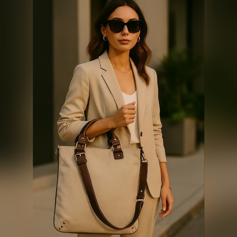 7 For All Mankind Ring Bucket Tote Shoulder Bag